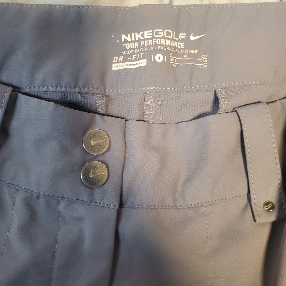 Nike Golf Tour Performance Dri-fit Women's Pants Grey Size 4